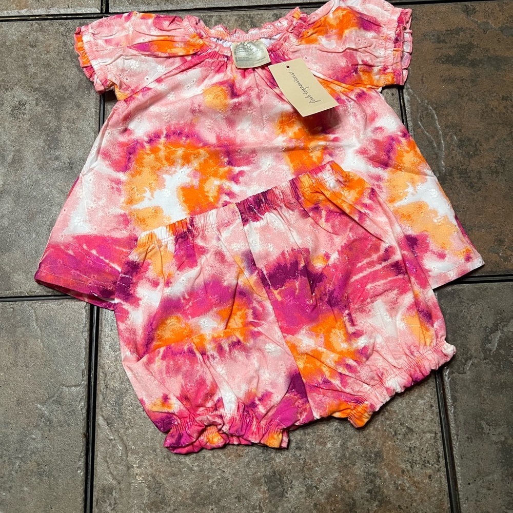 First Impressions Baby Girl Summer Dress & Bloomers NWT